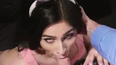 Trans Angels: Roman Todd beside Alexa Scout doggy style