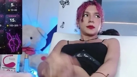 horny Trans girl Works Hard For large cum