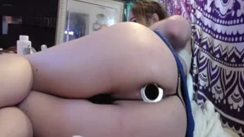 thick Glass ass plug yummy shelady Stretched - Flightsy