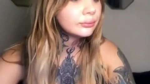 large melons shelady With Full Tattoos Wanks Hard On web camera