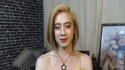 stunning oriental tranny Plays Her pleasing penis