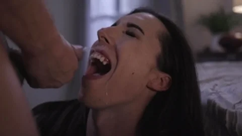 Trans Sensual: Inked Melanie Brooks handjob wearing shorts