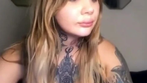 large melons shelady With Full Tattoos Wanks Hard On web camera