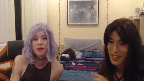 oriental Crossdresser gets drilled On Chaturbate! #2