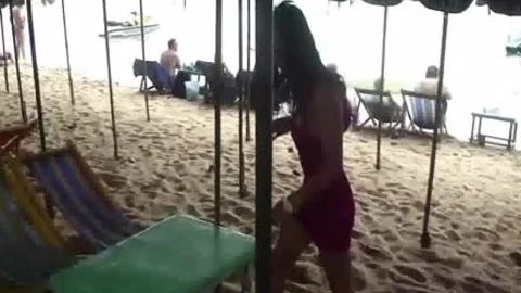 oriental shelady Provokes The Cameraman
