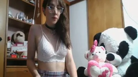 marvelous youthful Colombian tranny ( Camgirl ) jerking off, Playing meatballs, Moaning And Cumming For Daddy - Angeles Del Mar