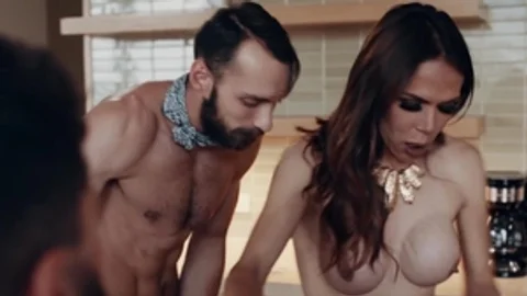 Trans Sensual - Brunette Chris Damned fantasy cowgirl fuck