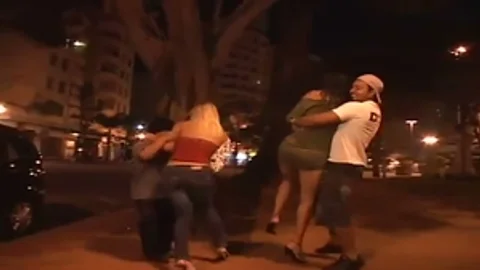 Two sheboys, A Midget And A Bi boy fuck jointly