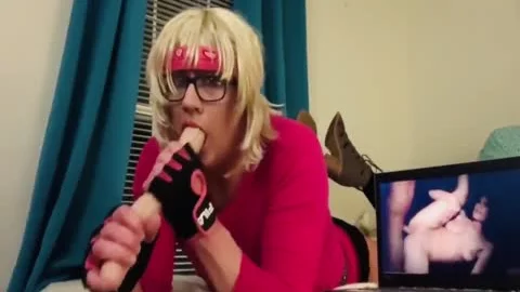 fantastic sex toy DEEPTHROAT SISSY excited SISSY wazoo IN WINDOW