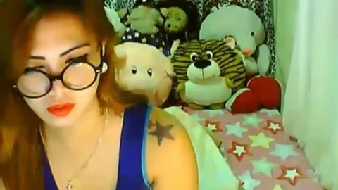 wild oriental tranny Jerking Her Hard dick