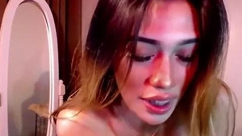 Skinny asian lady-man With large meatballs Wanks On webcam