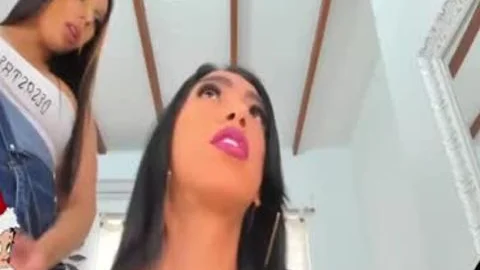 TS pair blowjob stimulation And butthole job web camera