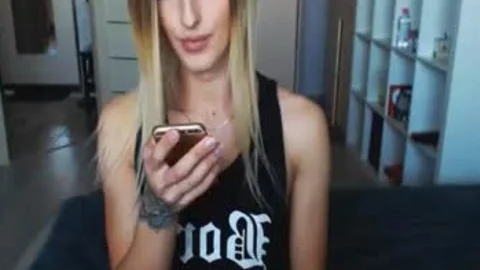 Ladyboy Jerks Off