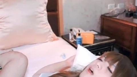 asian Trans beauty couple fuck And cock juice flow Each Other