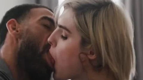 cute Transbabe Ella Hollywood bangs And Sucks Stepdads Hard Boner