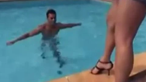 lustful Ladyboy boning man By The Pool