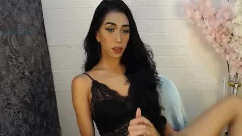 oriental tranny Cums Twice In A Row