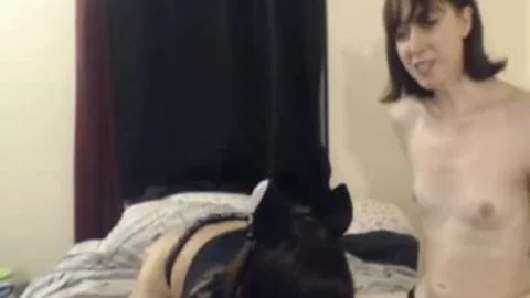 two nasty naughty t-girl Jerk, suck & get Each Other Off