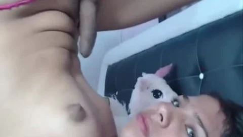 BigCock TS latin chick amazing legal age teenager Selfsuck